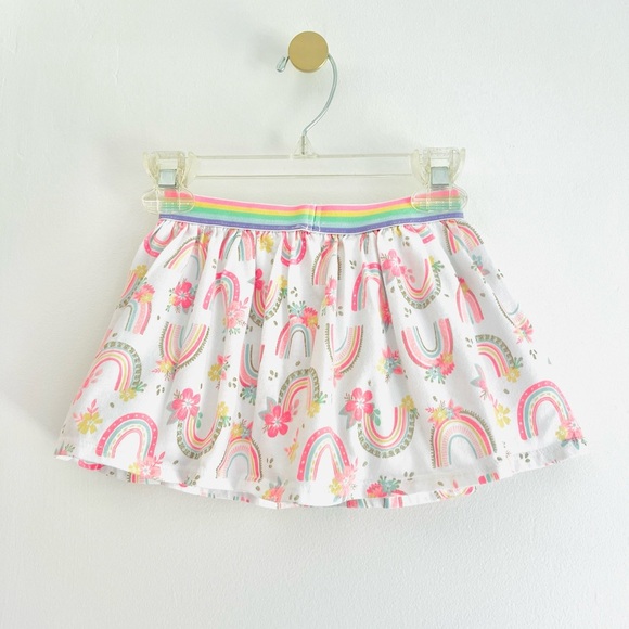 Cynthia Rowley Kids Neon Rainbow Skort w/ Gold Sparkle details - Girls Size 4T - Picture 2 of 4